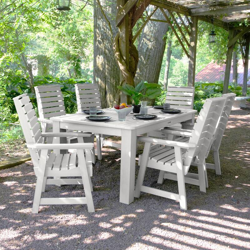 Weatherly 7-piece Outdoor Dining Set - 42" x 72" Table, Dining-height