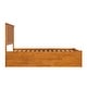 preview thumbnail 51 of 61, AFI Madison Full Size Platform Bed with Footboard & Full Trundle
