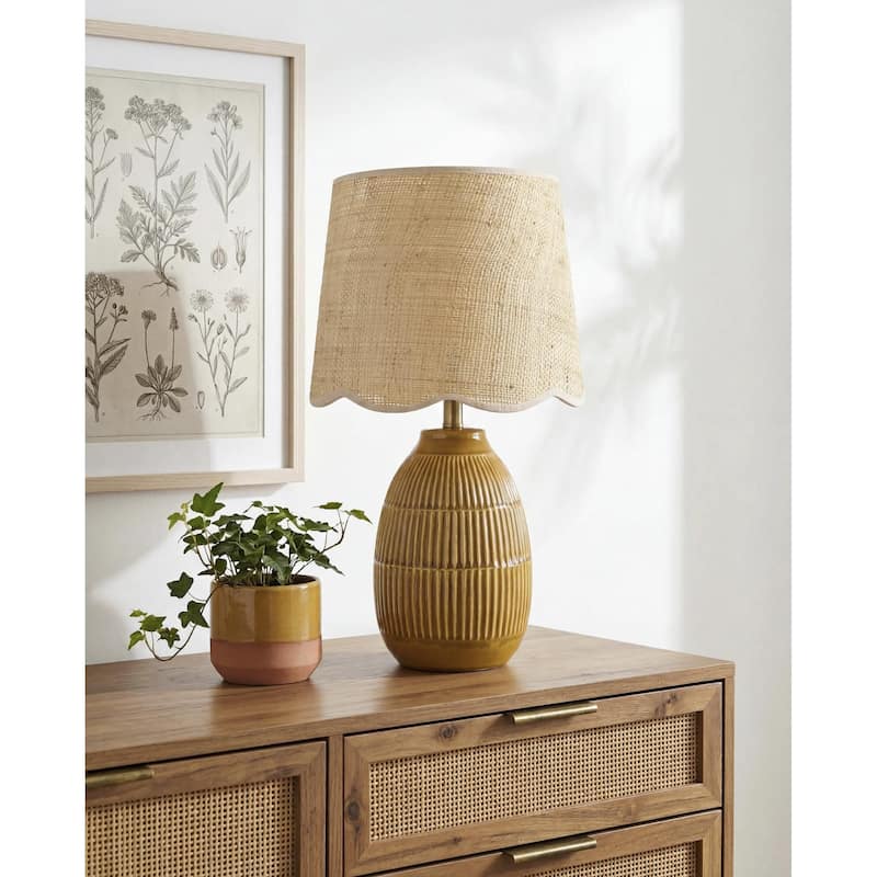 Livabliss Soleny Traditional Accent Table Lamp - Orange