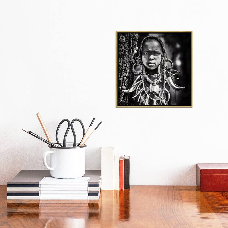 iCanvas "Enigma" by Piet Flour Framed Canvas Print