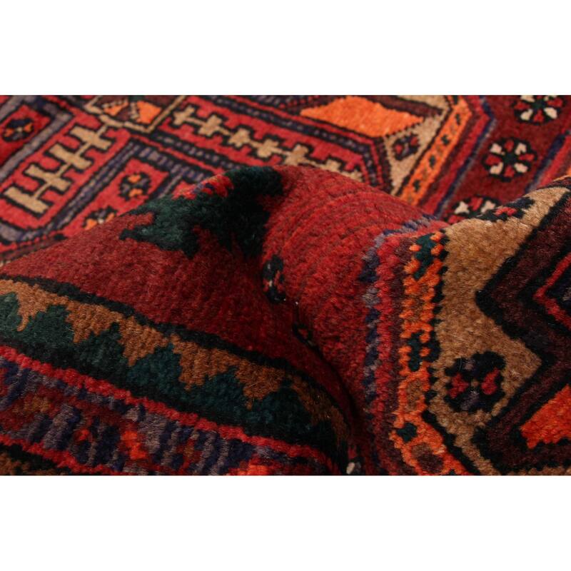 ECARPETGALLERY Hand-knotted Konya Anatolian Dark Red Wool Rug - 3'7 x 10'6