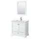 Option White / Carrara Cultured Marble Top / Polished