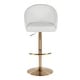 preview thumbnail 73 of 84, Porch & Den Livesey High Back Adjustable Bar Stool with Rounded T Footrest (Set of 2)