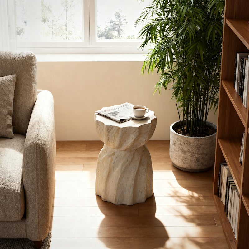 Modern Compact Bouquet-Style Side Table for Indoor and Outdoor Use