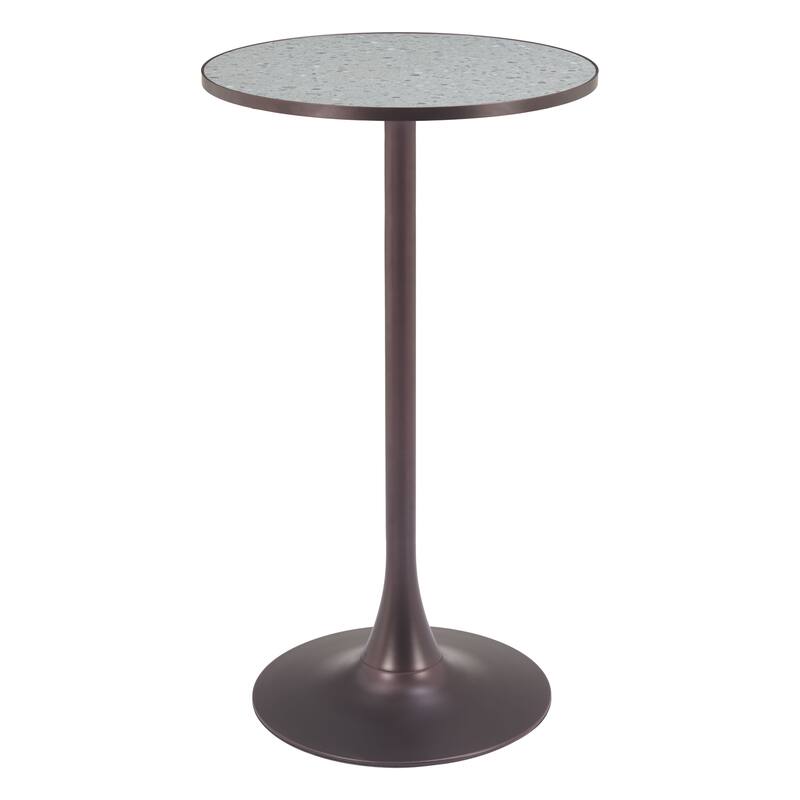 Bite Bar Table Gray & Bronze