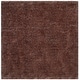 preview thumbnail 54 of 57, SAFAVIEH Bahija Handmade Luxe Shaggy 3 inch-thick Area Rug 6' x 6' Square - Brown