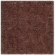 preview thumbnail 83 of 86, SAFAVIEH Bahija Handmade Luxe Shaggy 3 inch-thick Area Rug 6' x 6' Square - Brown