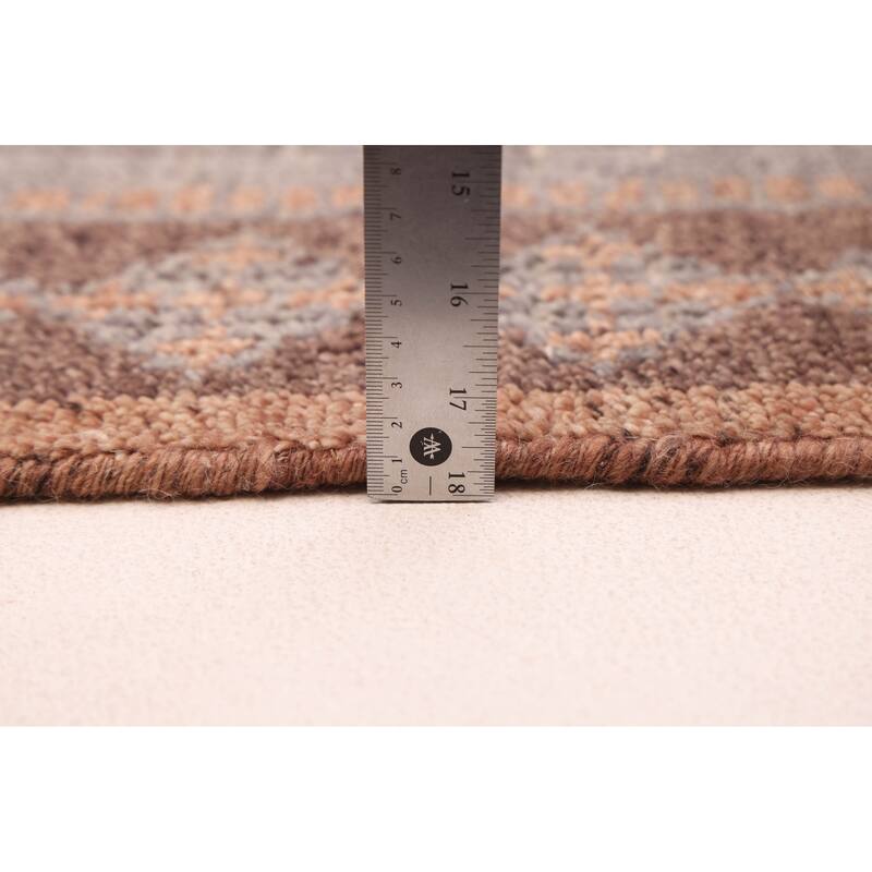 ECARPETGALLERY Hand-knotted Tangier Grey Wool Rug - 5'0 x 7'6