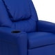 preview thumbnail 29 of 189, Contemporary Kids Recliner with Cup Holder and Headrest - 24"W x 21.5" - 36.5"D x 27"H