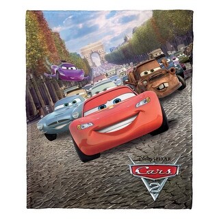 Disney Pixar Cars Ralley Poster Silk Touch Throw Blanket - Bed Bath ...