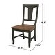 preview thumbnail 10 of 9, 42 in. Round Dual Drop Leaf Dining Table with 2 Panel Back Chairs in Hickory/Washed Coal