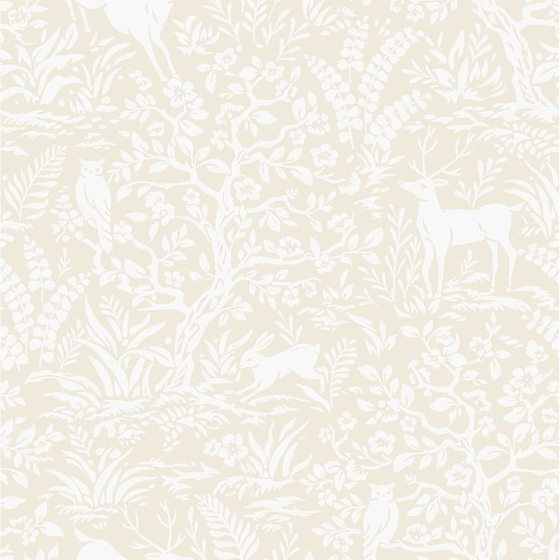 Daisy Bennett Designs Scandi Forest Premium Matte Non-Woven Peel and Stick Wallpaper - 20.5 in. W x 18 ft. L - Neutral
