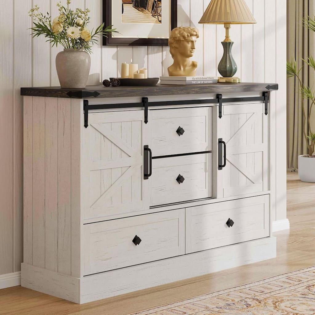 4 Drawers Storage Dresser Chest for Living Room, Closet