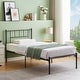 preview thumbnail 2 of 35, VECELO Twin Size Kids Bed Frame Easy-to-assemble Metal Twin Platform Bed Frame with Under-bed Storage