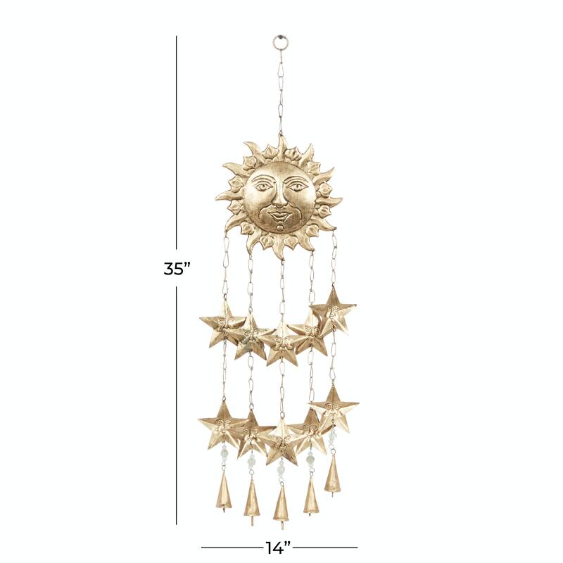 Iron Eclectic Windchime 35 x 14 x 1