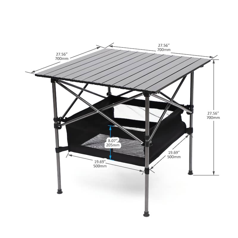 Set of 5, Folding Outdoor Table and Chair Set