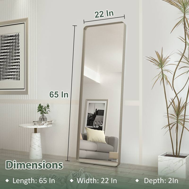 Rectangle Bathroom Mirror for Vanity Wall Mounted Vertical Horizontal Makeup Mirror