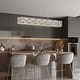 preview thumbnail 11 of 9, 36" Modern Chrome Long Luxury Crystal Chandelier Rectangular Dimmable Light Fixture for Dining Room Living Room - N/A