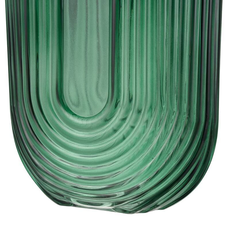 Elk Home Dare Green Finish Glass 6.75 Inch Wide Vase