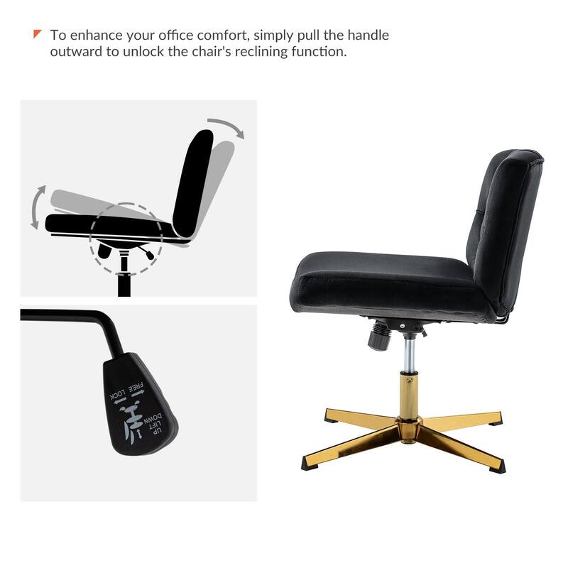 Alfons 360-Degree Swivel & Height Adjustable Task Chair by HULALA HOME