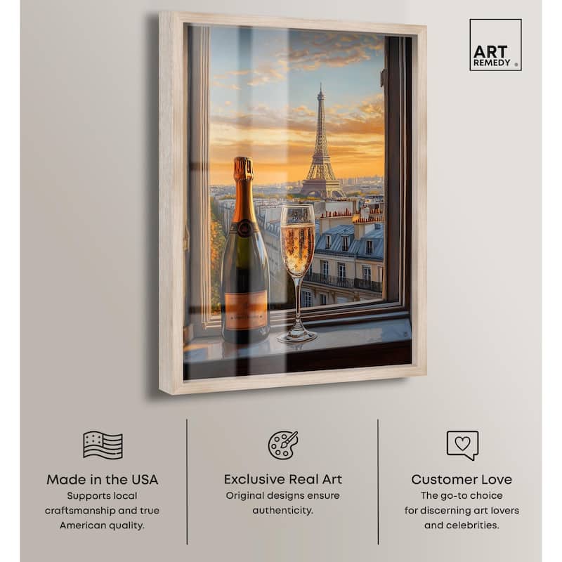 Classy Drink in Paris Shadowbox by Art Remedy