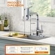 preview thumbnail 15 of 79, WOWOW Single Handle Waterfall Pull Down Sprayer Kitchen Faucet