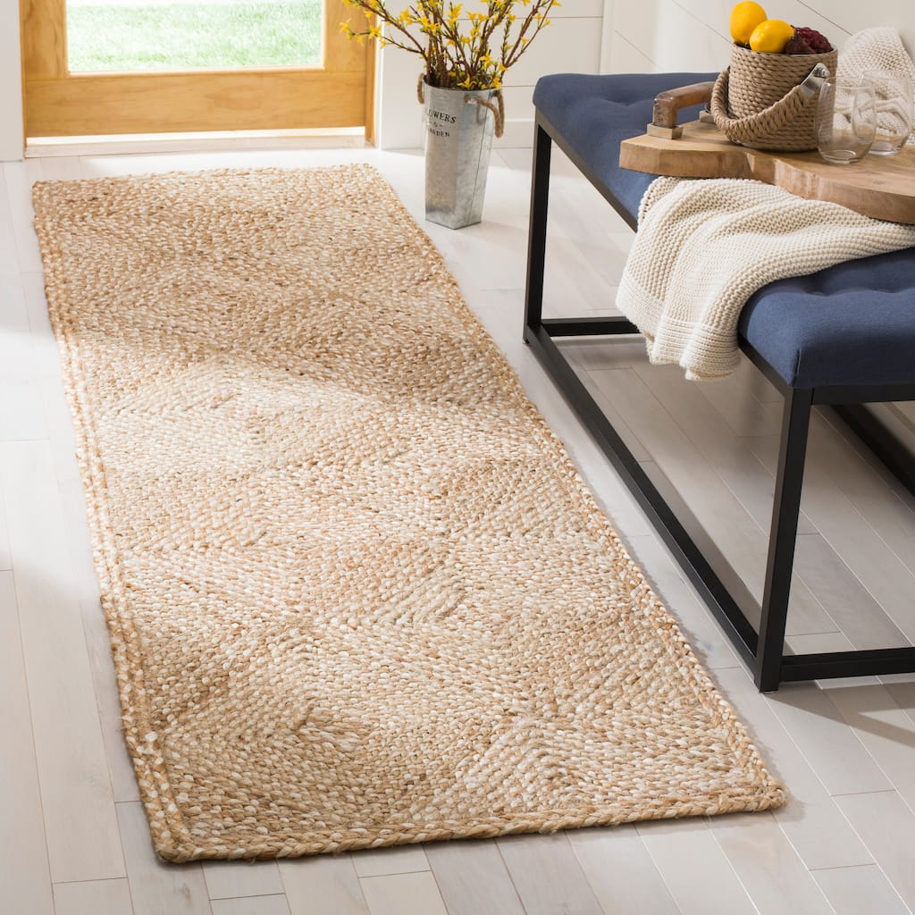 SAFAVIEH Handmade Natural Fiber Rieta Diamond Jute Rug