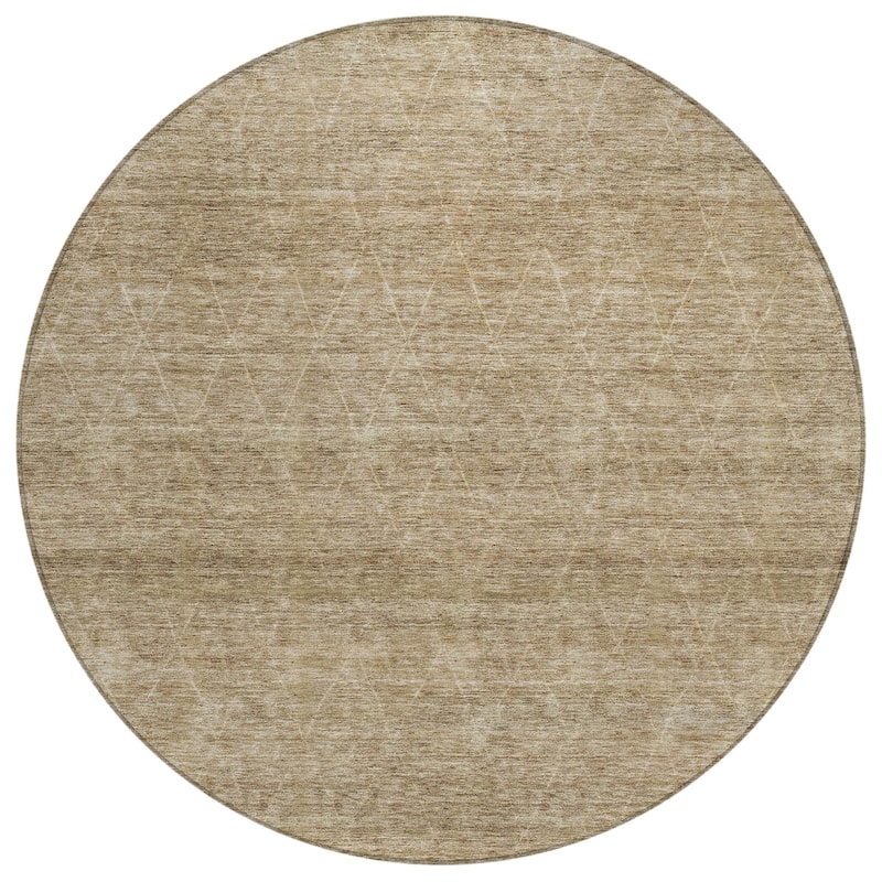 Machine Washable Indoor/ Outdoor Trellis Ombre Chantille Rug