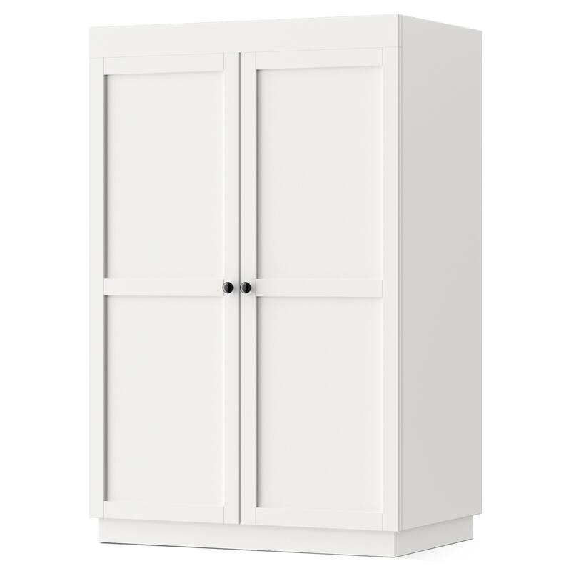 Pocassy 71" H Wardrobe Closet with Drawers with Doors and Storage