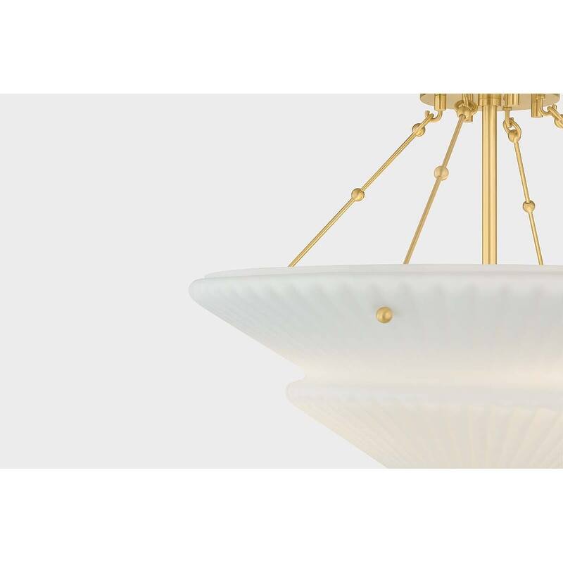 Hudson Valley Lighting 7013 Loburn 3 Light 20" Wide Semi-Flush Ceiling