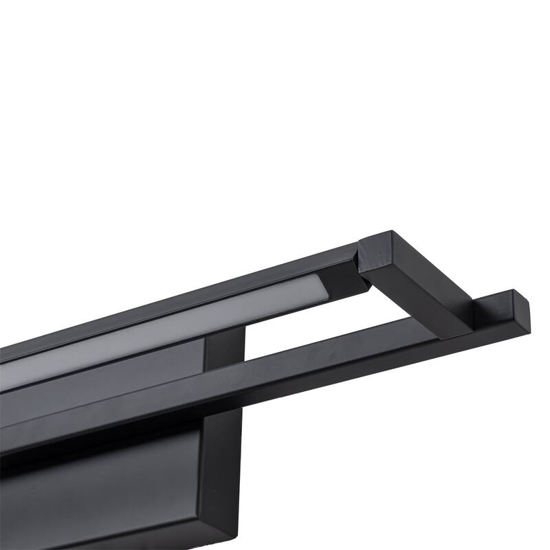 Modern Matte Black Linear Rectangular LED Wall Sconces Dimmable