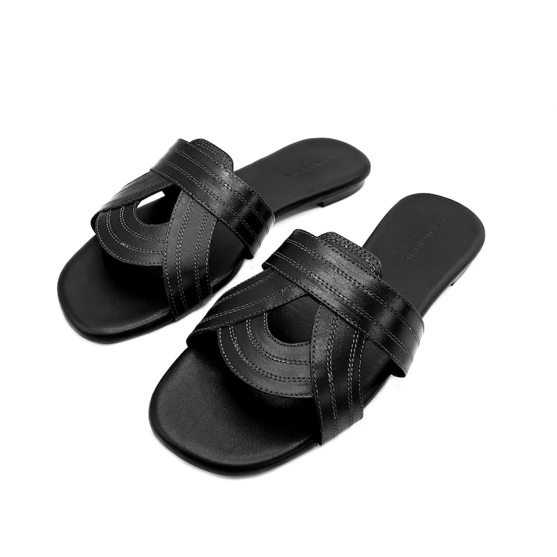 Clergerie Ivory Leather Sandal