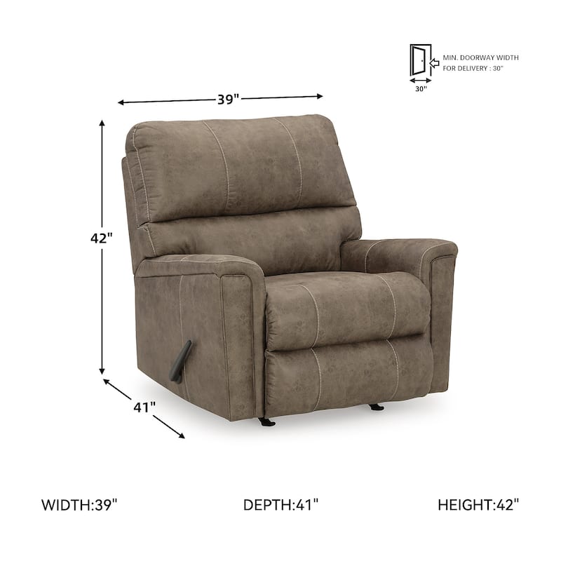 Signature Design by Ashley Navi Brown/Beige Recliner