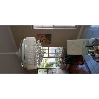 fandelier crystal fan retractable ceiling led modern blades fla dimmer cooling job does area light