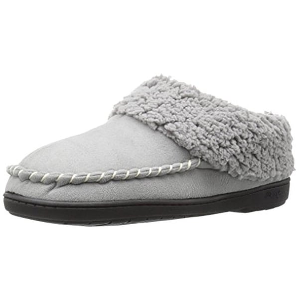 Shop Dearfoams Womens Clog Slippers Microsuede Shearling - Free Shipping On Orders Over $45 ...