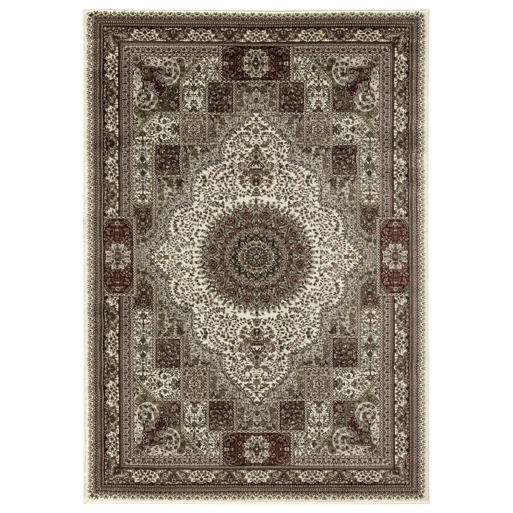 Vaso Collection Traditional Polypropylene Area Rug