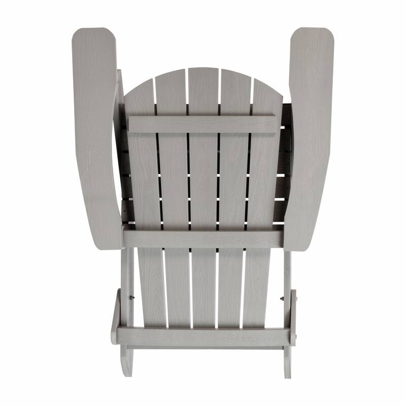 Poly-resin Folding Adirondack Indoor/Outdoor Patio Chair (Set of 4)