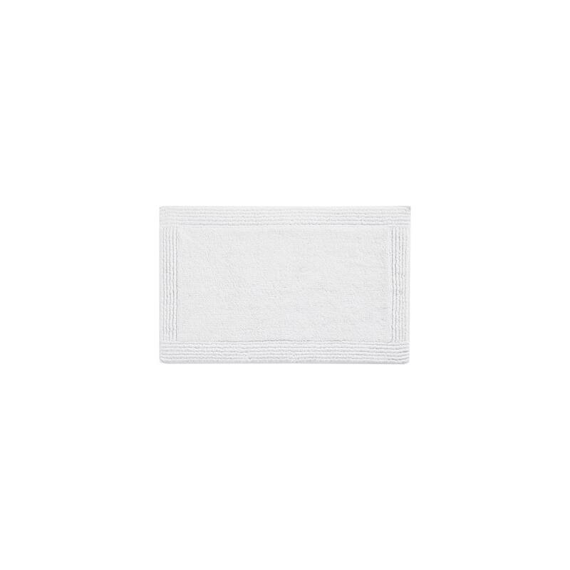 Cotton Tufted 3000 GSM Reversible Bath Rug - 21x34" - White