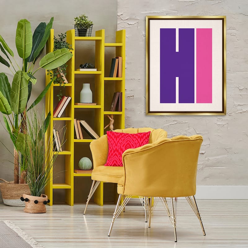 Stupell Hi Contemporary Typography Framed Floater Canvas Wall Art Design By House of Lulu