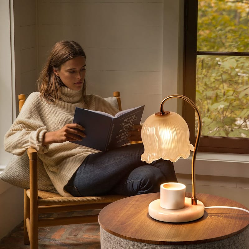 Marble Candle Warmer Lamp with Timer Table lamp