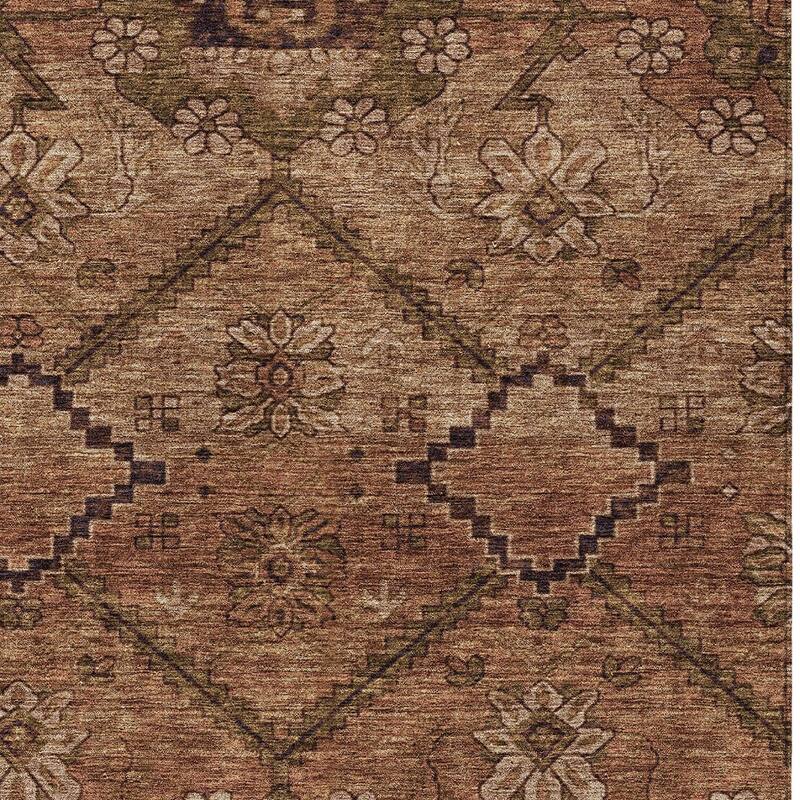 HomeRoots Floral Transitional Rectangle Outdoor Rug