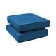 preview thumbnail 24 of 67, Haven Way Universal Outdoor Ottoman Cushion (Set of 2) Machine Blue