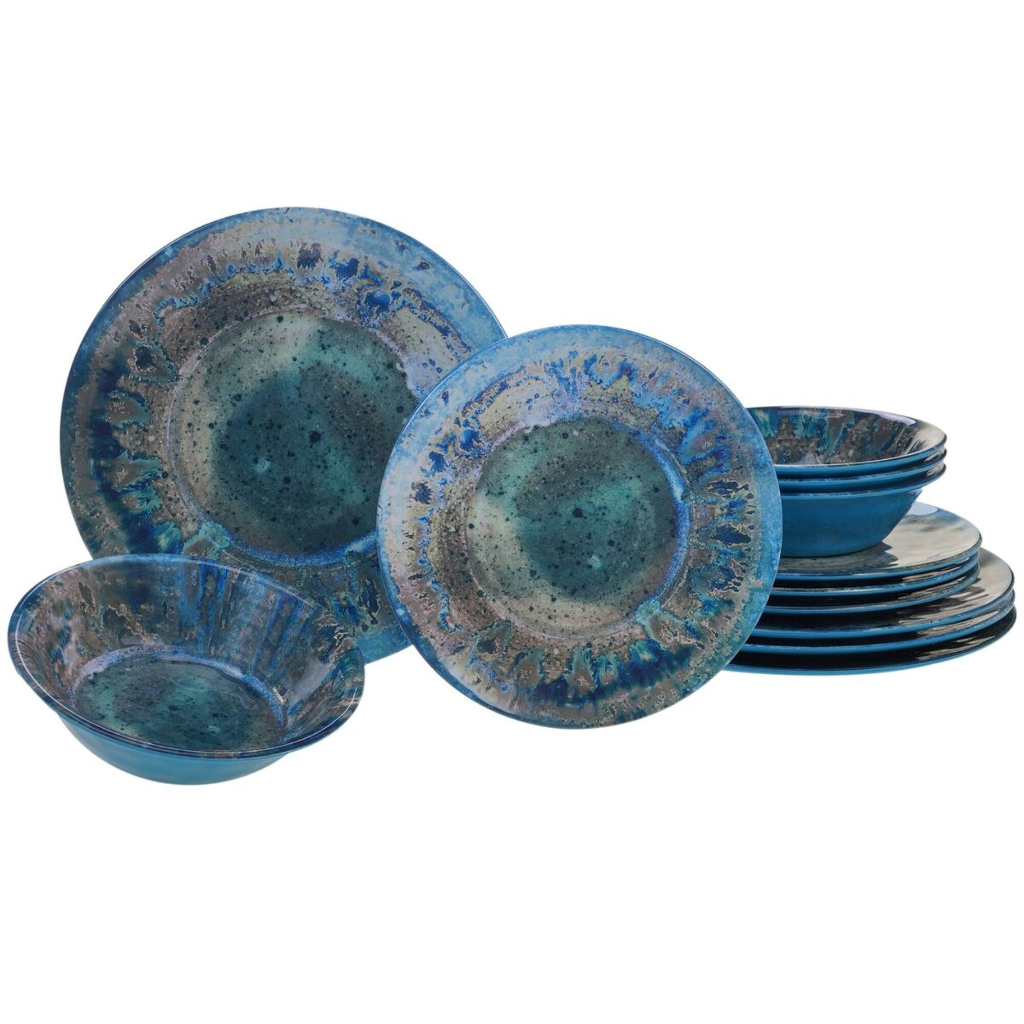 blue tableware sets