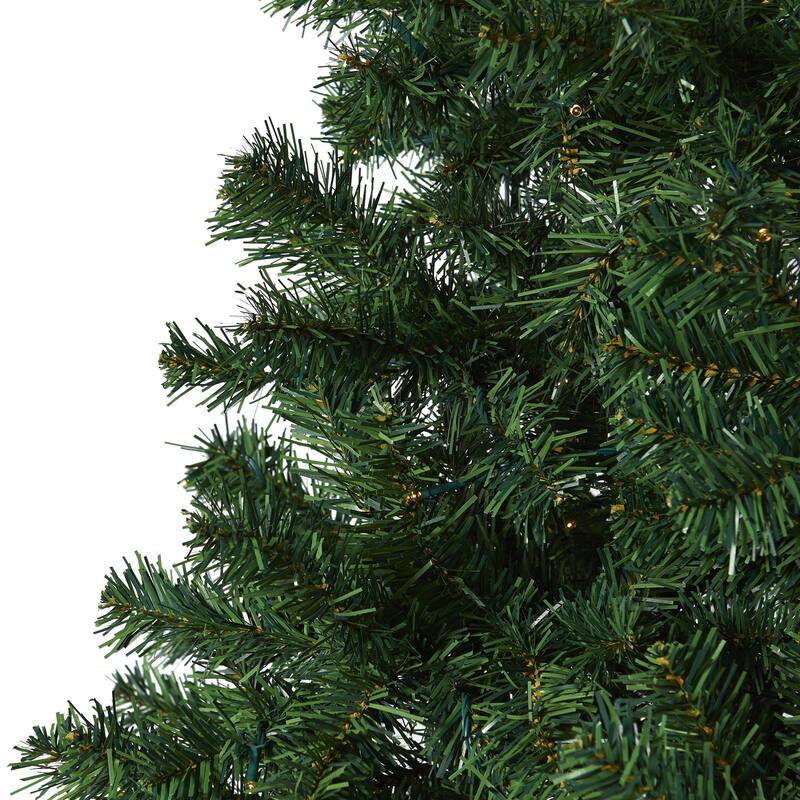 7.5ft. Pine Artificial Christmas Tree with 400 Clear LED Lights - Stunning Holiday X-Mas Glow