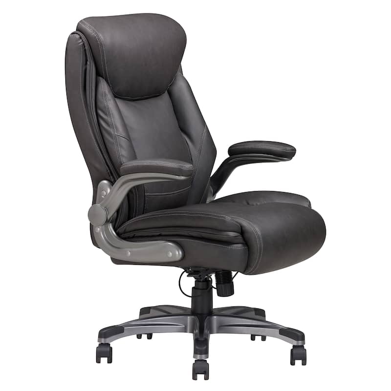Comfortable and Adjustable Office Chair with Ergonomic Design and High-Quality Materials. - Grey-1