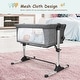 preview thumbnail 5 of 4, Baby Bedside Crib Portable Bassinet with Carrying Bag