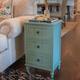 Copper Grove Hoxie 3-drawer Accent Table - Antique Iced Blue