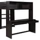 preview thumbnail 11 of 18, Full size Loft Bed with a twin size Stand-alone bed, Shelves,Desk,and Wardrobe-Espresso