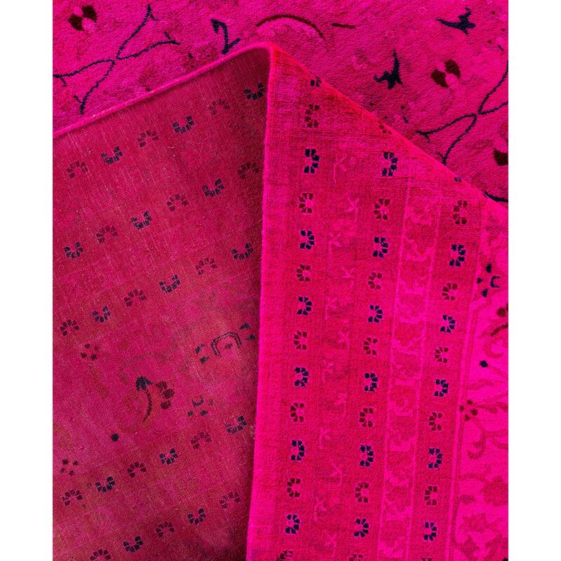 Overdyed One-of-a-Kind Hand-Knotted Area Rug - Pink - 10' 1" x 13' 10"