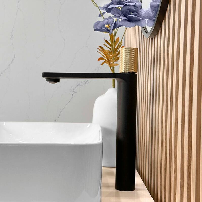 Stylish Nessa Single Handle Ht 12 1/2" Vessel Bathroom Faucet B-122